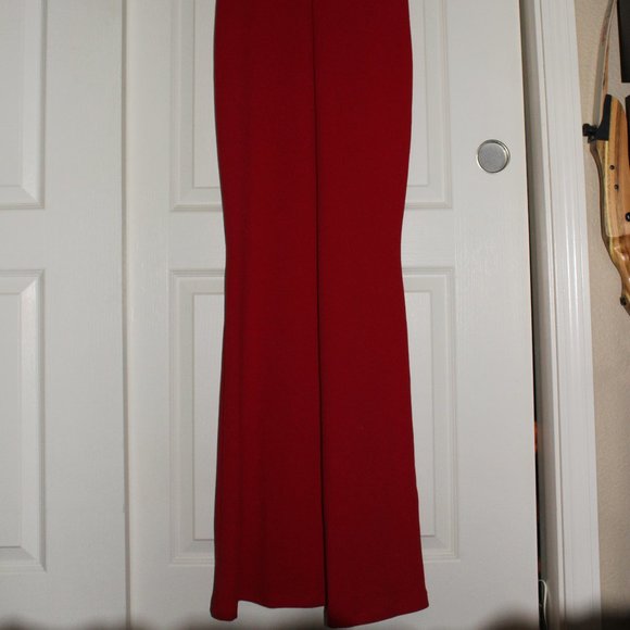 Floor Length Red Mermaid Gown - Picture 2 of 5